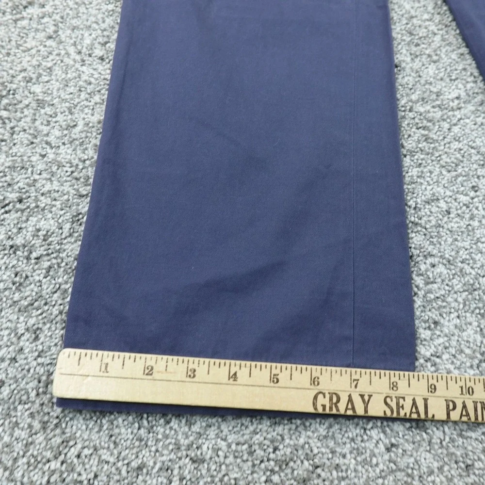 Banana Republic Pants Mens 36X32 Blue Chino Trouser Khaki Flat Front Preppy Work